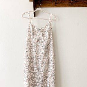 Abercromie and Fitch Lace-up Floral Midi dress